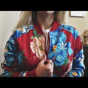 Floral Adidas Bomber Jacket